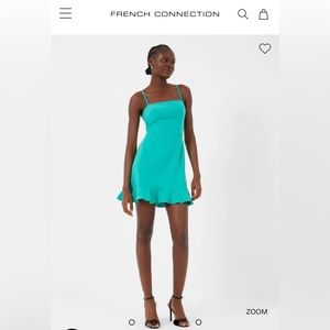 French Connection Whisper Frill Hem Dress - Cocktail Dress